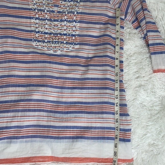 Michael Michael Kors Split Neck Studded Tunic Blouse - Picture 5 of 7